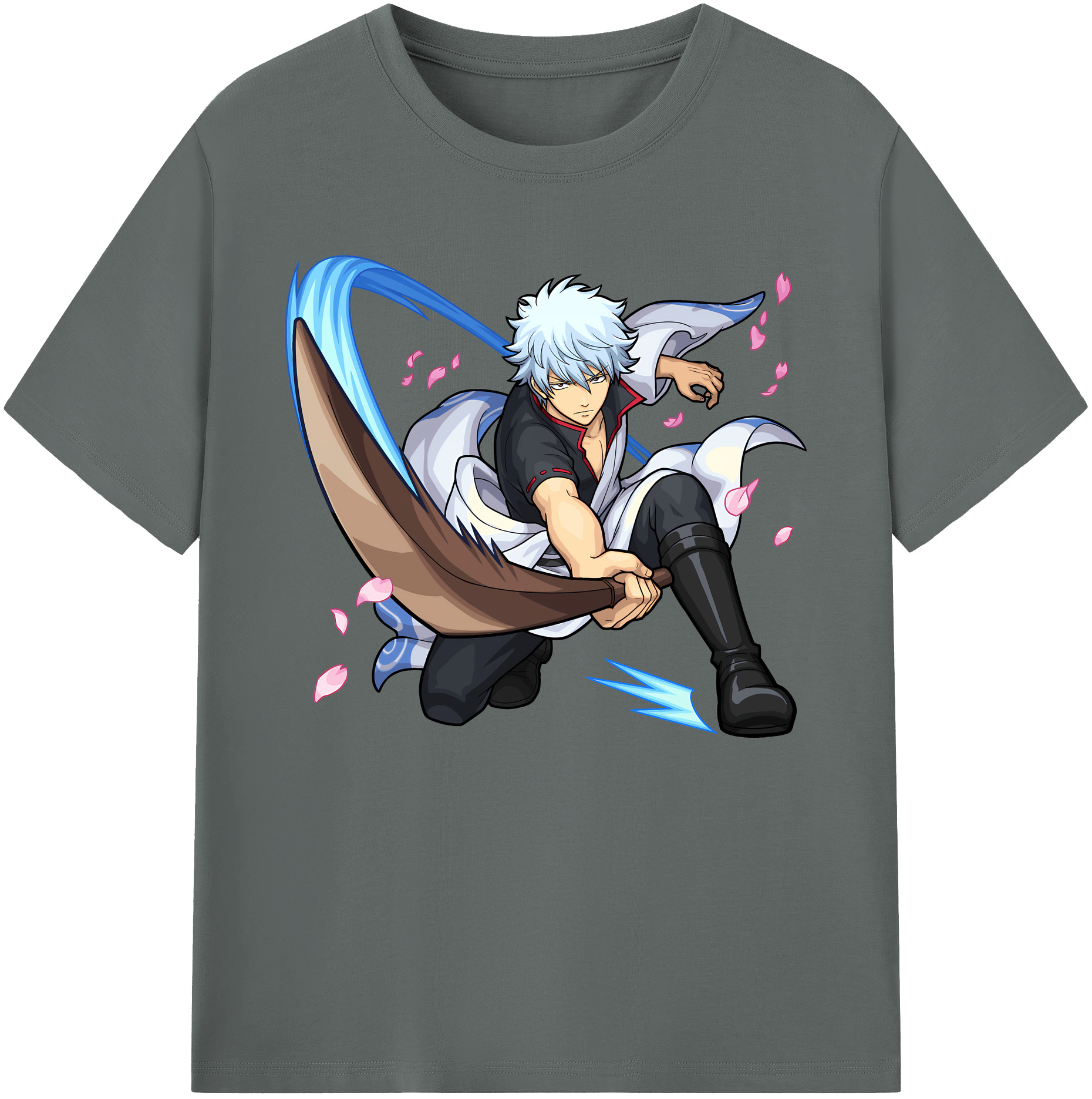 （画像用） ぎんたま 坂田銀時（さかたぎんとき） 神楽 志村新八（しむら しんぱち） GINTAMA Sakata Gintoki Kagura Shimura Shinpachi 綿100％ メンズ半袖Tシャツ｜肌触りやわらか＆通気性